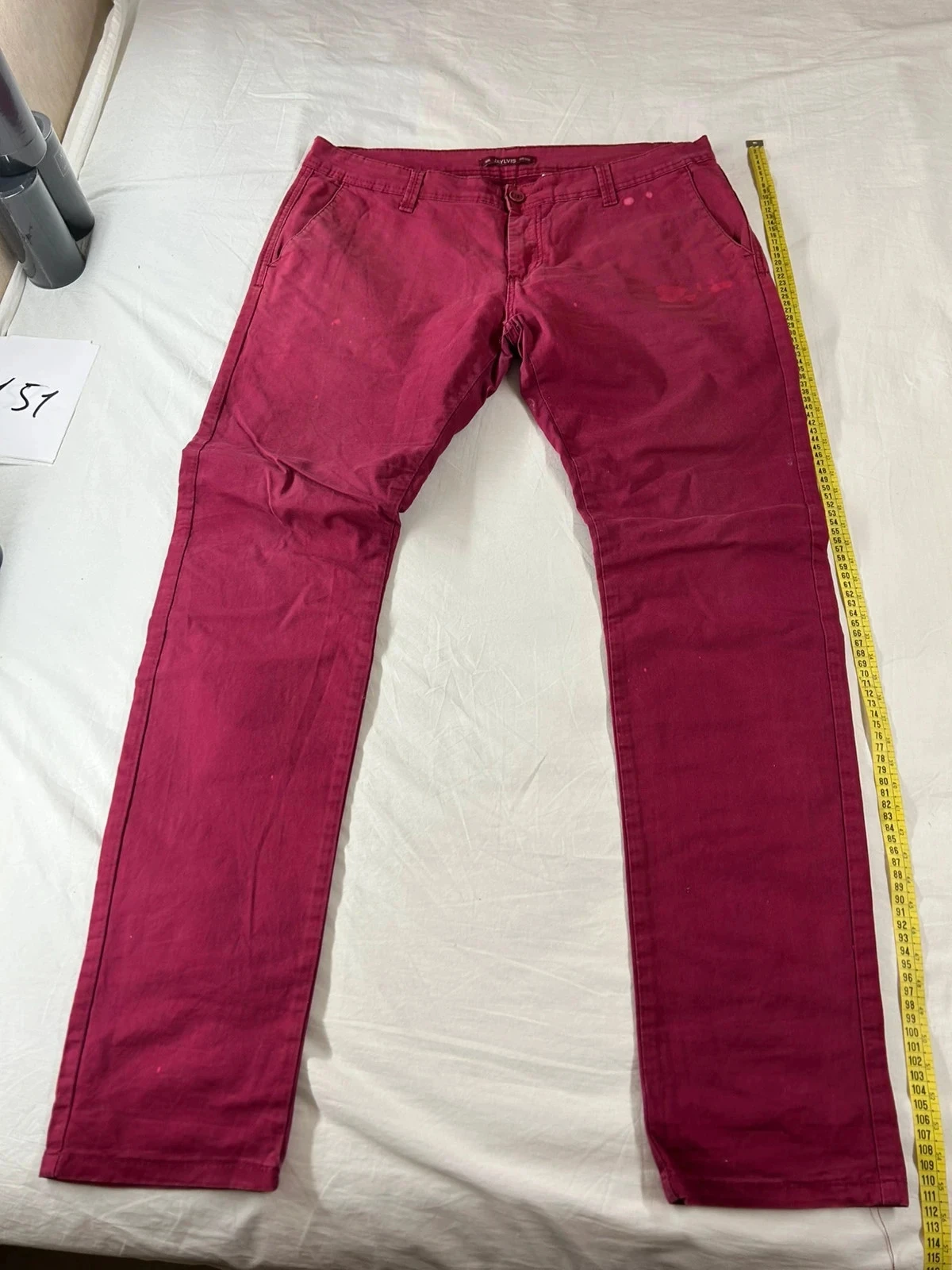 Jean bordeaux rouge Jaylvis denim